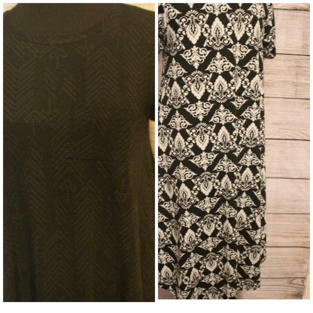 Bundle of 2 LulaRoe Carly Shirt Dresses XS EUC